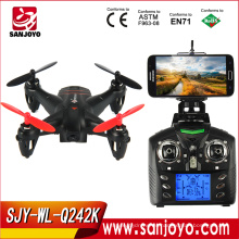 Best seller Mini drone WLtoys Q242 - K WIFI FPV 4 canales 6 ejes Gyro 2.4GHz RC Quadcopter con cámara de 2.0MP HD SJY-Q242K